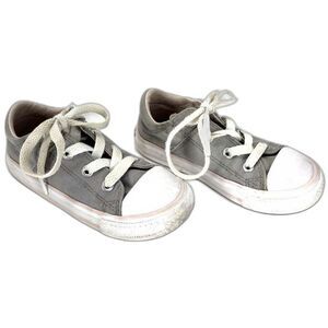 Gray And Pink Converse Shoes All Star Classics - Toddler, 8